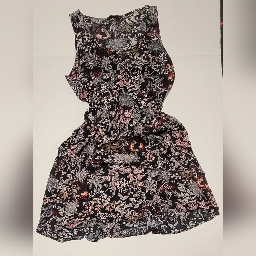 Only ~ Black Pink Floral Lightweight Summer Midi Dress
